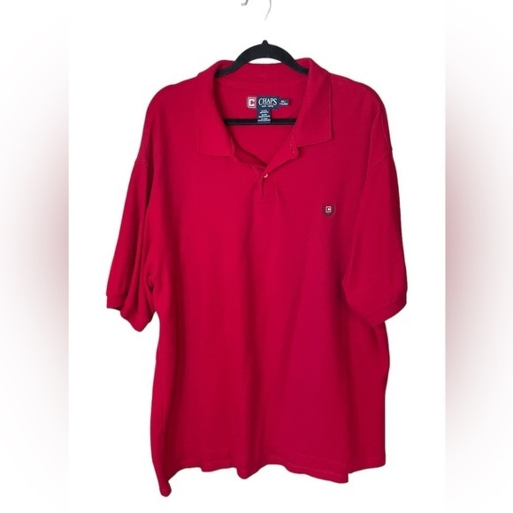 Chaps Ralph Lauren‎ Red Short Sleeve Polo Size XXL